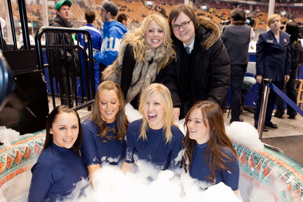 Hot Tub Time Machine Stars Visit Toronto Maple Leafs Game